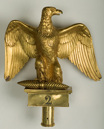 « Aigle » pour hampe de drapeau, modèle 1804 - Antoine-Denis Chaudet, Pierre-Philippe Thomire - Bronze doré